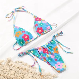 Conjunto de Bikini Personalizado al por Mayor, Traje de Baño de Dos Piezas de Cintura Alta para Mujer, Fabricante y Proveedor OEM - Product Image 3