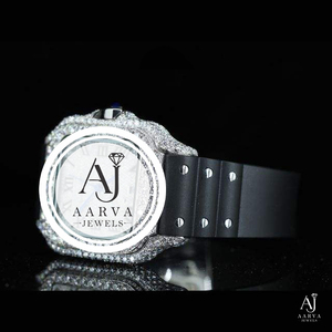 Reloj Mecánico de Lujo ETA con Esfera Redonda Analógica, Bisel de Cristal, Correa de Goma Negra de 20 mm, Reloj de Vestir para Hombre - Product Image 1