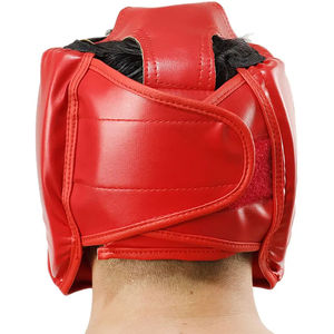 Protège-tête de boxe réglable en PVC, écologique, respirant et confortable pour l'entraînement de kickboxing, emballage personnalisé, vente en gros - Product Image 4