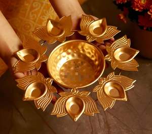 Modern Classic Metal Silent Tabletop Watch Gold Shinny Copper Wall <b>Clock</b> with Needle Display Home Decoration - Product Image 6