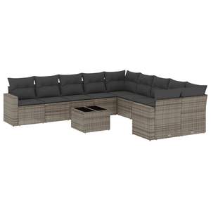 Grey Garden <b>Sofa</b> <b>Set</b> D0100X3X4DP Outdoor Rattan Contemporary Waterproof Furniture - Product Image 4