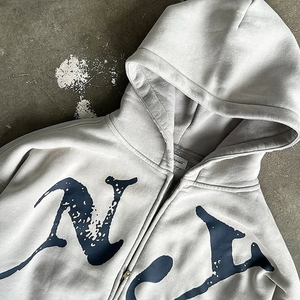 Sudadera con Capucha para Hombre, 100% Algodón, Felpa, Casual, con Estampado Frontal Número 23 y Logotipo NJ, Ropa de Otoño, Impermeable y Resistente al Viento - Product Image 2