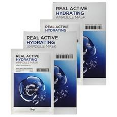 Masque Ampoule Hydratant Actif SNP Real, Pack de 2 (2 paquets de 5 feuilles) pour le visage, à l'Acide Hyaluronique - Product Image 1