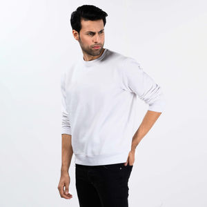 Sudadera de Cuello Redondo de Color Sólido de Algodón para Hombre y Mujer, Mangas Largas y Diseño Casual con Estampado Invernal - Product Image 2