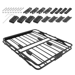Portapacchi da Tetto Pieghevole per Tutte le Stagioni, Resistente alle Intemperie, 46 x 36 x 4 Pollici, Capacità 200 Libbre, per Barre Portatutto - Product Image 1