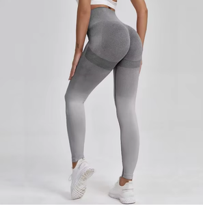 Leggings de fitness pour femmes, effet push-up fessier, couleur dégradée, pour yoga et gym - Product Image 2