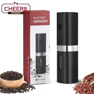 Manufacturer Battery Powered Electric Pepper Grinder, Salt Grinder Automatic Pepper Mill with Adjustable Coarseness