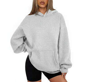 Sweat-shirt à capuche pour homme, 100% coton molletonné, séchage rapide, respirant, coupe classique, couleur unie, vêtement décontracté - Product Image 5