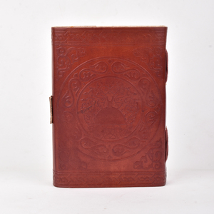 <b>A5</b> Vintage Embossed Magic Circle <b>Diary</b> Notebook 100 Pages Lock Journal Leather Look Gemstone Design Premium Durable Dairy Gift - Product Image 3