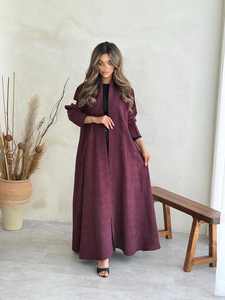 Handmade Hand Embroidered Sequined Beaded Vintage Premium Nida Abaya Anti-Pilling Elegant Finish Women Daily Wear <b>Eid</b> Wedding - Product Image 5