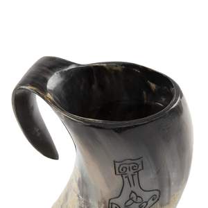 Jarra Vikinga para Beber, Taza de Cuerno, Auténtica Taza de Beber Inspirada en la Edad Media - Product Image 3