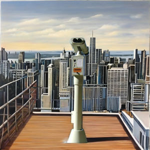 Jumelles télescopiques étanches anti-buée en aluminium blanc ivoire de grand diamètre à monnayeur 30x80 pour sites touristiques High Times - Product Image 6