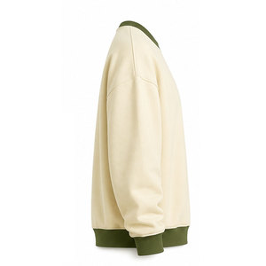 Sweat-shirt épais pour homme, pull en molleton chaud en coton, manches longues, ourlet côtelé, confortable, vêtement décontracté - Product Image 6