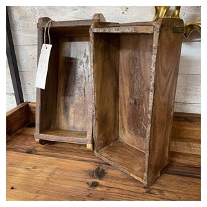 Vintage Handmade Wooden Brick Mould Traditional Clay Brick Form Tool Craft Supply Garden Decor Piece Wooden Brick Mould - Product Image 5