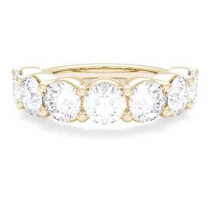 Floating Stackable <b>Rings</b> Round Lab Grown Diamond Prong Set 14k 18k Solid Gold Dainty Solitaire Straight <b>Stack</b> Bands Manufacturer - Product Image 1