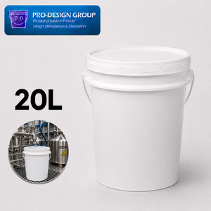 20L Heavy Duty Chemical Resistant Plastic Bucket with Airtight Lid for Chemical Storage and Transport - Product Image 1