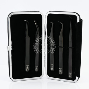 คีมหนีบขนตาปลอมสำหรับต่อขนตาอุปกรณ์เฆี่ยนปริมาณ45 90องศา - Product Image 1