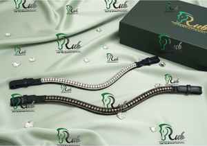 En gros, Frontalier confortable en cuir de cheval orné de cristaux et de strass, couleurs et tailles personnalisées, OEM pour usage équestre - Product Image 3