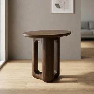 Table basse ronde en bois moderne, minimaliste, faite à la main SUNWOODD EXPO, meubles de salon - Product Image 2