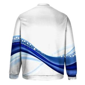 Sudadera de Hombre con Estampado por Sublimación, Cuello Redondo, Corte Regular, Tejido de Punto, Estilo Casual, Patrón de Montaña Azul, Manga Larga para Otoño - Product Image 5