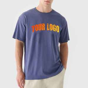 Camiseta de Hombre, Estilo Hip Hop, 100% Algodón, Tejido de Punto, Corte Holgado, Estampada, Personalizable con Logotipo, Tallas Grandes, Alta Calidad, OEM/ODM - Product Image 4