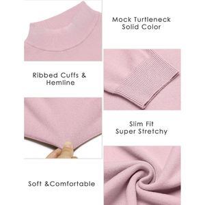 <b>Men's</b> <b>Pink</b> Stand Collar Winter Sweatshirt Custom Regular Fit Long Sleeve Pullover Digital Printing Clean Casual Everyday Style - Product Image 4