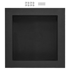 Nicchia doccia angolare quadrata a incasso da 16x16 pollici con ripiano singolo, pronta per l'installazione, sigillata, per bagno - Product Image 1