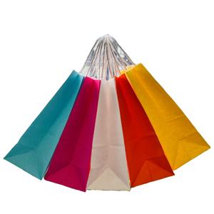 Bolsas de regalo de papel Kraft marrón Bolsa de compras con asas Bolsas artesanales al por menor Paquete de papel a granel - Product Image 5