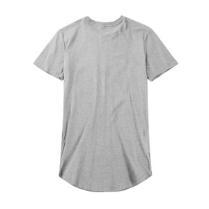 Camiseta de Hombre Longline, Corte Regular, Venta al por Mayor, 100% Algodón Transpirable, 180g, Cierre Lateral con Cremallera, Dobladillo Curvo, Logotipo Frontal, Servicio OEM - Product Image 6