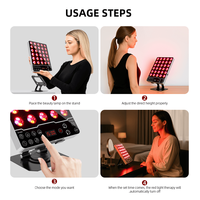 Nueva Terapia de Luz Roja para la Piel de las Manos, Luz LED Púrpura para el Rostro, Tratamiento Facial con Luz Azul, Suministro de Fábrica