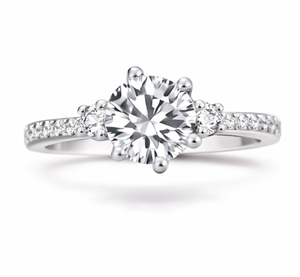 Bagues de fiançailles et de mariage unisexes en or naturel de luxe de haute qualité, diamants VS1 cultivés en laboratoire, plaqué or, personnalisation disponible, vente en gros - Product Image 1