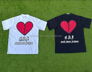 Streetwear personnalisé de haute qualité Boîte surdimensionnée T-shirt poids lourd graphique en coton pour hommes - Product Image 1