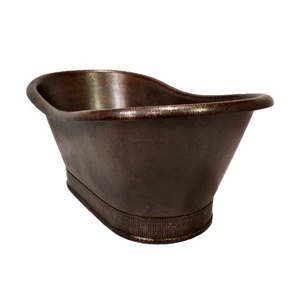 อ่างอาบน้ำทองแดงทรงสี่เหลี่ยมโค้งหรูหราสำหรับตกแต่งห้องน้ำหรูหรา - Product Image 1