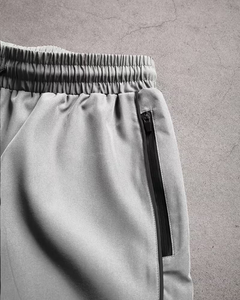 Men's Solid Color Sport <b>Shorts</b> with Drawstring Waist Zipper Pockets Quick Dry Fabric Mid Rise Fit <b>Polyester</b>/Cotton Breathable - Product Image 5