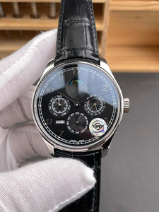 Mature Men's Luxurious Brown Strap, Banquet, Business and Casual Perpetual Calendar Moon Phase Automatic <b>Mechanical</b> Men's <b>Watch</b> - Product Image 4