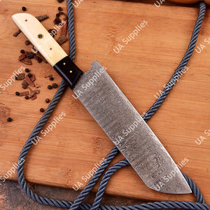 มีดเชฟซันโตะกุเหล็กดามัสกัสทำมือ ด้ามจับอีพ็อกซี่ลายกระดูก น้ำหนักเบา ขนาด 8 นิ้ว ด้ามจับตามหลักสรีรศาสตร์ ใช้ได้ทั้งมือซ้ายและขวา รับผลิตแบบ OEM - Product Image 4