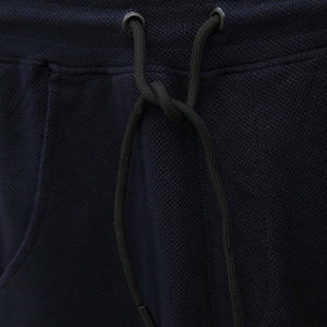 Pantalon de jogging molletonné bleu marine personnalisé OEM pour homme avec bande latérale blanche, coupe ajustée, idéal pour la gym et le streetwear - Product Image 2