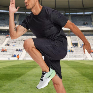 Ensemble de survêtement décontracté d'été pour hommes, coupe régulière, pour le sport, le jogging et la plage, t-shirt et short, ensemble d'été - Product Image 6