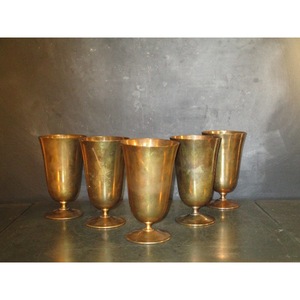 Most Selling Vintage Brass <b>Goblet</b> Bell Shape Handmade Metal <b>Wine</b> Cup For Party Occasion Durable Design - Product Image 5