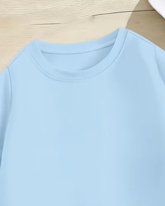 Men's <b>Light</b> Blue T-Shirt With <b>Gaming</b> Controller Hand Print Short Sleeve O-Neck Casual Cartoon Design Regular Fit - Product Image 3