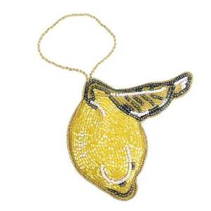 Porte-clés artisanal coloré en perles avec motif fruitier, technique de tissage, pour la mode et les cadeaux, design de perles artisanales - Product Image 1