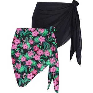 ชุดคลุมชายหาดสำหรับผู้หญิง, ผ้าชีฟองคลุมชุดว่ายน้ำสำหรับสระว่ายน้ำ, ชุดฤดูร้อน - Product Image 3