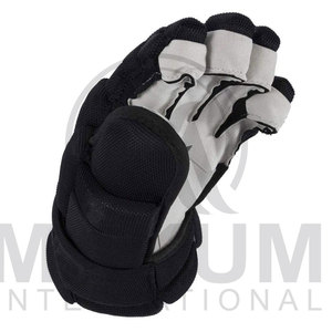 Guantes de Hockey sobre Hielo de Alta Calidad, de Cuero Azul Marino con Ribete Amarillo, Antideslizantes, Impermeables, con Cierre de Velcro, para Exteriores, Invierno, Unisex - Product Image 4