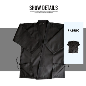 Venta al por mayor de fábrica: Kimono de Jiu Jitsu BJJ, Judo, MMA, Taekwondo y Artes Marciales con logo frontal personalizado, 100% algodón, 220g, duradero. - Product Image 4