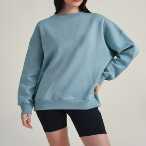 เสื้อสเวตเตอร์ผู้หญิง ผ้าฟลีซนุ่ม คอกลม แขนยาว อบอุ่น สวมใส่สบาย เสื้อผ้าฤดูหนาว ทรงหลวม ใส่ได้ทุกวัน - Product Image 5