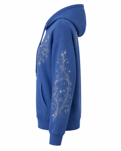 Women's <b>Sparkly</b> Bling Hoodie Fashion Rhinestone Sweatshirt Comfortable Hooded <b>Top</b> with Kangaroo Pocket Rhinestone Hoodies - Product Image 4