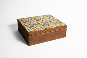 Custom Floral Enamel Wooden <b>Storage</b> <b>Box</b> <b>Decorative</b> Organizer Jewelry <b>Box</b> Wholesale B2B <b>for</b> Resellers - Product Image 3