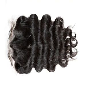 Full Lace <b>Wig</b> Indian Virgin Hair Natural Black <b>Long</b> Wavy With Baby Hair Transparent Swiss Lace Average Size - Product Image 3
