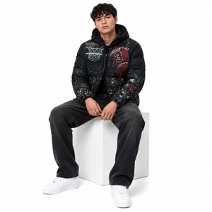 Pakistan Manufacture Men's Puffer <b>Jacket</b> Winter Resistant <b>Packable</b> and Lightweight with Hood Custom Plus Size Argyle Pattern - Product Image 6