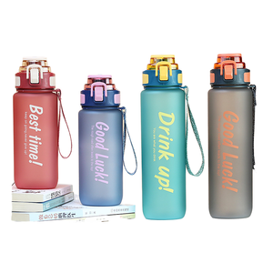 ขวดน้ำพลาสติกขนาด1000มล. ขวดน้ำแนวสปอร์ตดีไซน์ใหม่ขวดน้ำดื่มฝ้าขนาด750มล. สวยงามทันสมัย - Product Image 1